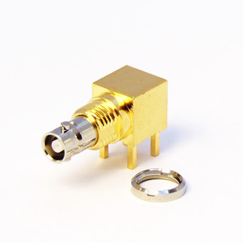 12GHz Right Angle Micro BNC Coax Connector from Cambridge